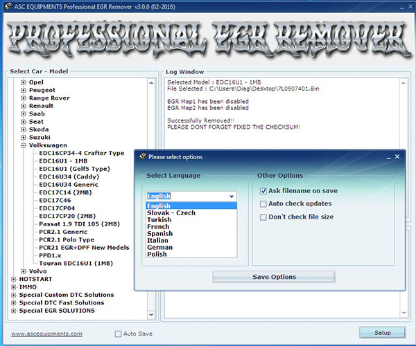 Professional DPF/EGR Remover Software Display-09