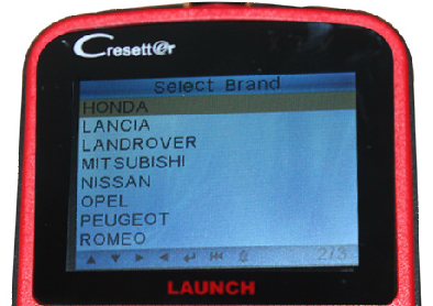 Launch CResetter Vehicle List - 02