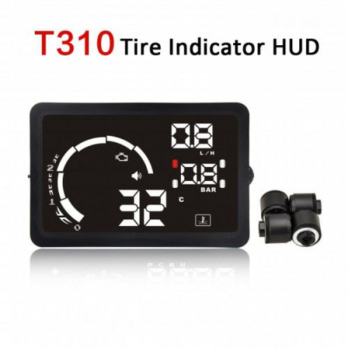 New 5.5" LED OBD-II HUD Head Up Display Over Speeding Warning/Speed/KM RPMpm/Shift Light/Temperature+Tire Indicator