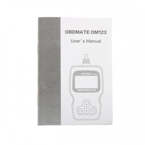 New Arrival OM123 OBD2 EOBD CAN Hand-held Engine Code Reader ( Black Color )
