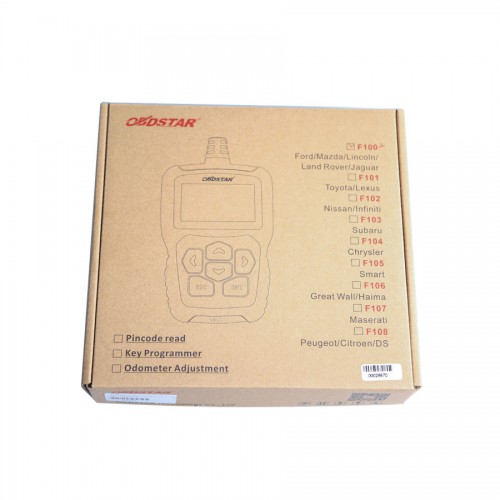 Nuovo OBDSTAR F-100 Mazda/Ford Auto Key Programmer No Need Pin Code Support New Models and Odometer (DHL Gratis)