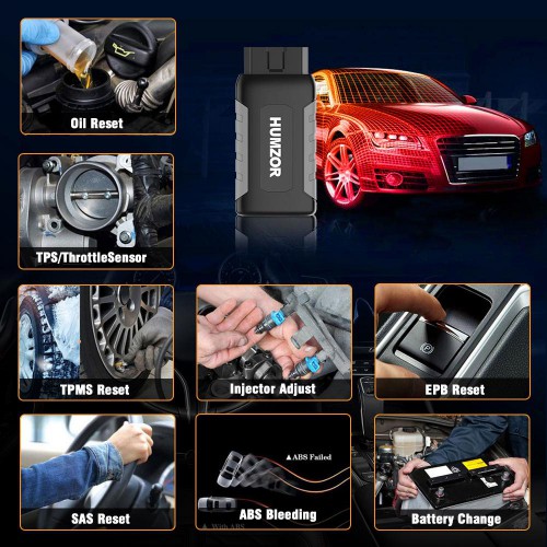 [Promo] Humzor NexzDAS ND106 Bluetooth Special Function Resetting Tool on Android & IOS for ABS, TPMS, Oil Reset, DPF