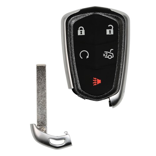 5 Button Smart key for Cadillac QN-RF629X 315MHZ/433MHZ FCC ID: HYQ2AB 1pc