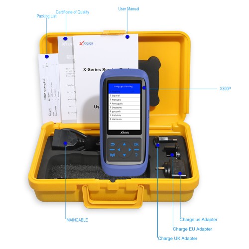 Original Xtool X300P Scan Tool With special functions support multi-language Italian included