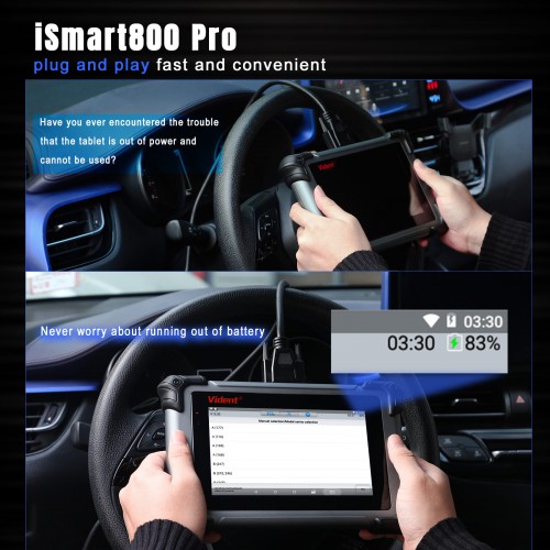 VIDENT iSmart800 Pro Automotive Diagnostic & Analysis Scanner con 40+ Funzione di Manutenzione Multi-lingue Aggiornamento gratuito per 18 mesi