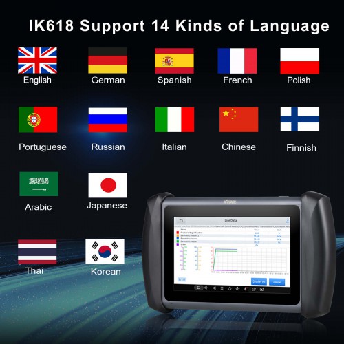 XTOOL InPlus IK618 Key Programming Tools Included KC100 + EEPROM Adapter Full Systems Diagnostic Tools Bi-directional With 31+ Services All Key Lost