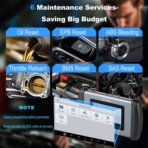 2024 XTOOL InPlus IP508 OBD2 5 System Diagnostic Tools Car ABS SRS AT Engine Scanner with EPB Oil 6 Reset Auto VIN Online Lifetime Free Update