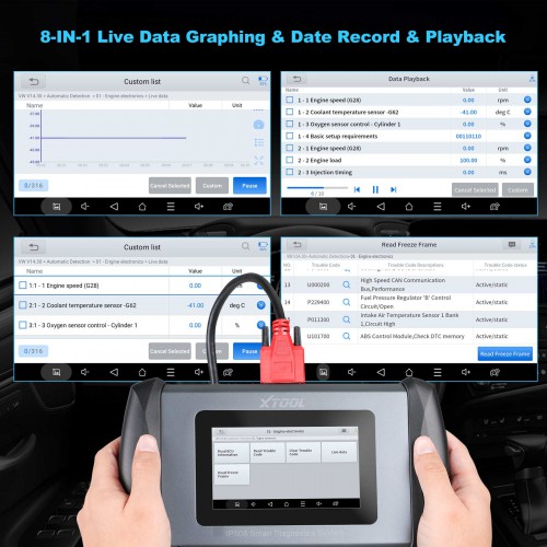 2024 XTOOL InPlus IP508 OBD2 5 System Diagnostic Tools Car ABS SRS AT Engine Scanner with EPB Oil 6 Reset Auto VIN Online Lifetime Free Update