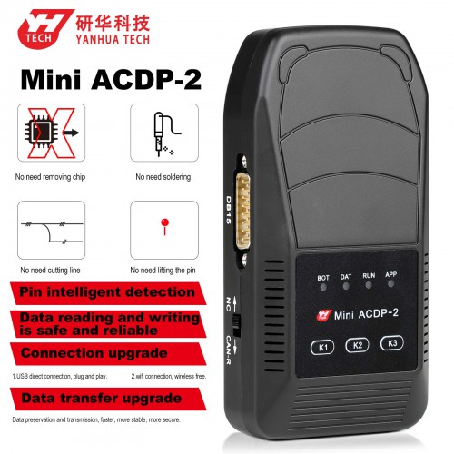 2024 Yanhua Mini ACDP-2 Programming Master Basic Module Supports USB and Wireless Connection No Need Soldering Work on PC/Android/IOS