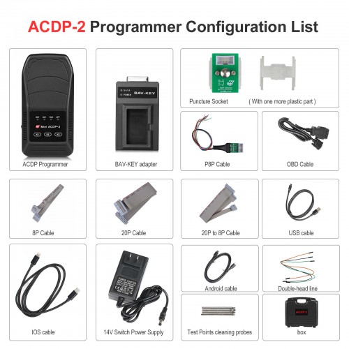 2024 Yanhua Mini ACDP-2 Programming Master Basic Module Supports USB and Wireless Connection No Need Soldering Work on PC/Android/IOS
