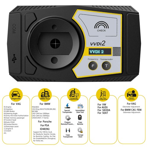 V7.2.3 Xhorse VVDI2 Full Kit with All 13 Software including OBD48 + 96bit 48 + MQB + BMW FEM/BDC EU Spedizione No Tasse