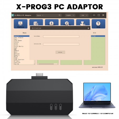 Launch X431 IMMO Programmer  X-PRO G3 PC Adaptor Overseas Online Configuration