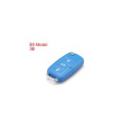 Volkswagen B5 Type Remote Key Shell 3 Buttons With Waterproof(Blue) 5pcs/lot