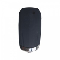 Fiat flip remote key shell 1 button blue color Flat slotting 5pcs/lot
