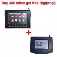Buy 300 Tokens for Digimaster 3/CKM100/CKM200 Get Free Digiprog 3 Main unit  con  OBD Cable