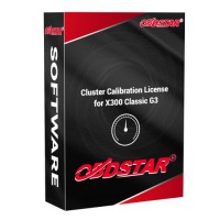 Autorizzazione della Funzione di Calibrazione del Cluster/Correzione del Chilometraggio per OBDSTAR X300 Classic G3