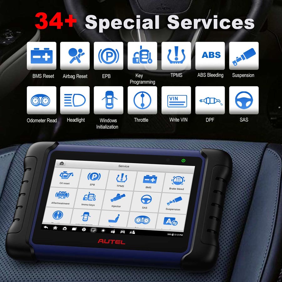 AUTEL IM508S 34 Kinds of Maintenance Services
