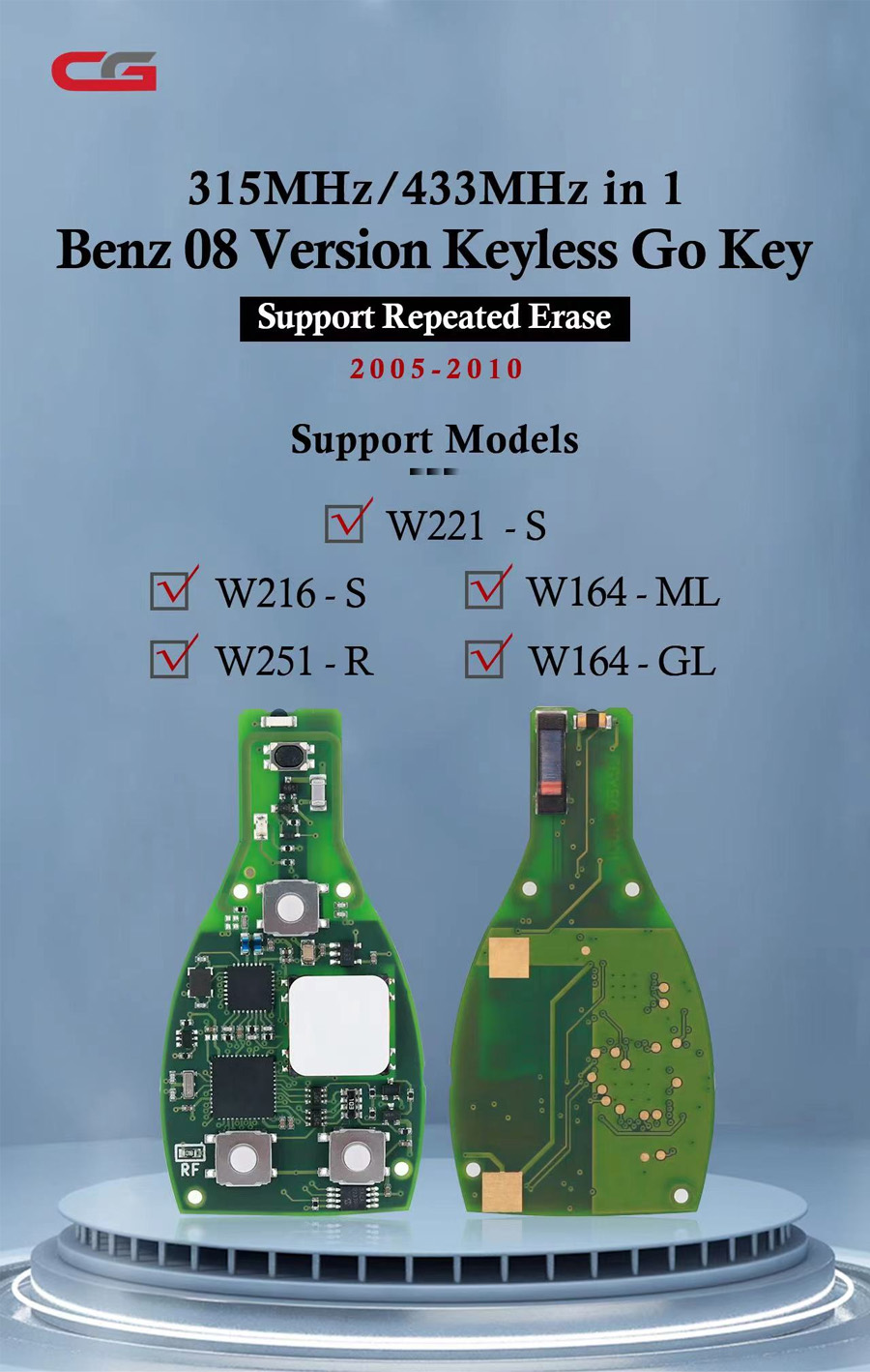 CG BENZ 08 Version Keyless Go Key