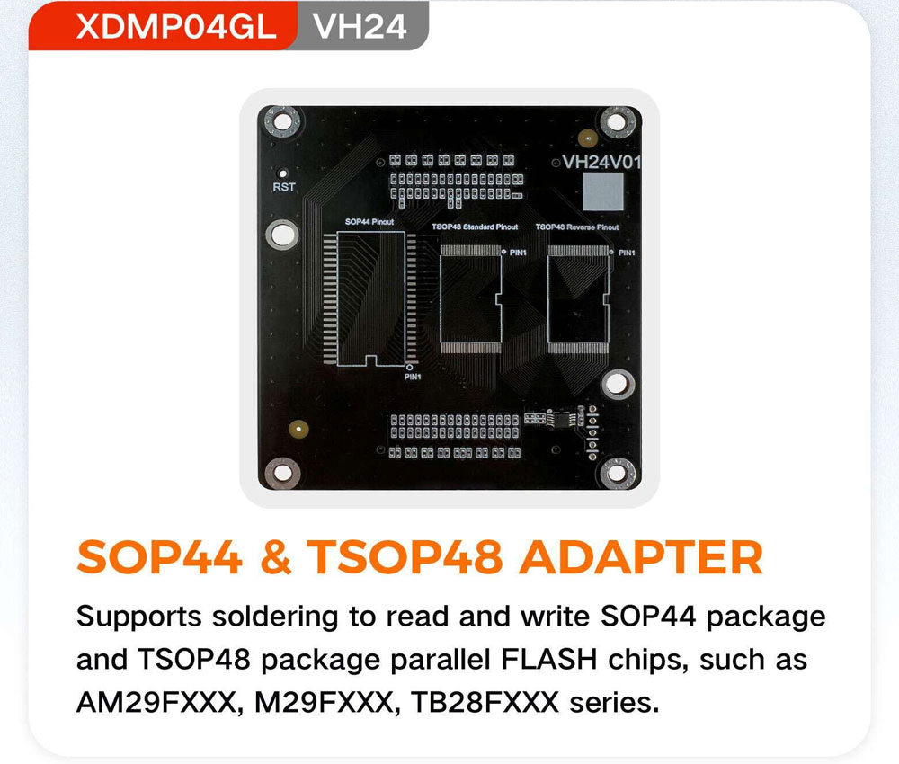 Xhorse XDMPO4GL VH24 SOP44 e TSOP48