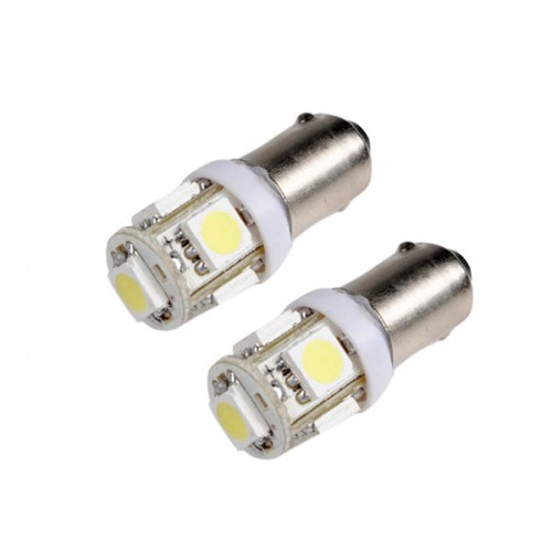 T11 BA9S White 5050 SMD 5 LED Car Light Bulb 12V Lamp 10pc/lot