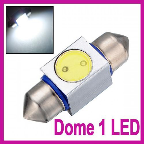 31mm High Power 1W LED SMD Festoon Dome Car Light Bulb Lamp 3243 6418 White 12V 10pc/lot