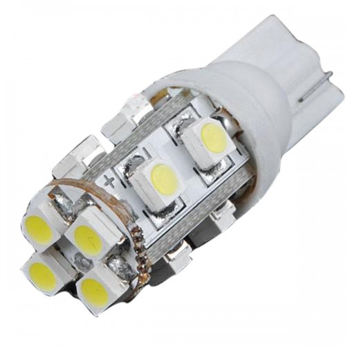 T10 168 194 501 W5W Car White 10 LED SMD Side Wedge Light Bulb Lamp 12V 10pc/lot