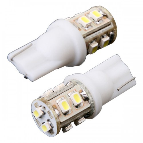 T10 168 194 Car White 10 LED SMD Light Bulb Lamp 12V 10pc/lot
