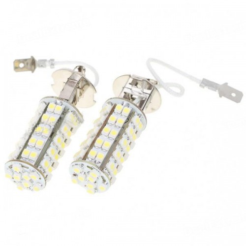 H3 68 SMD LED White Car Fog Head Light Lamp Bulb 12V 10pcs/lot