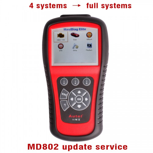 Autel MaxiDiag MD802 Update Service From 4 Systems To All Systems