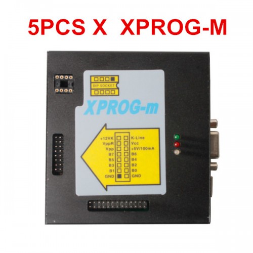 5pcs 2012 Newest Version XPROG-M V5.3 Plus With Dongle