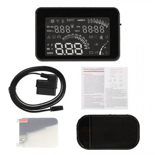 View larger image 4 " Smart Voice HEAD UP DISPLAY With OBD2 Interface KM/h & MPH Speeding Warning W03 (with OBD line) 4 " Smart Voice HEAD UP DISPLAY