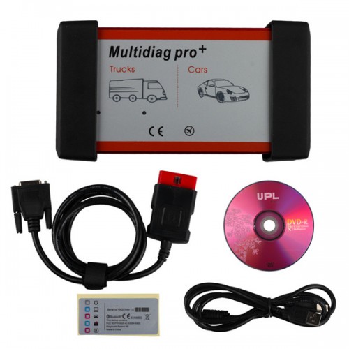 Prezzo Basso V2014.03 Multidiag Pro+ for Cars/Trucks and OBD2 Senza Bluetooth funziona su Wind7/Xp/Wind8