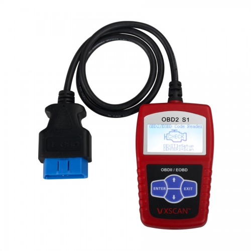 Original VXSCAN S1 EOBD OBDII DIY Code Reader With English Spanish and French Languages