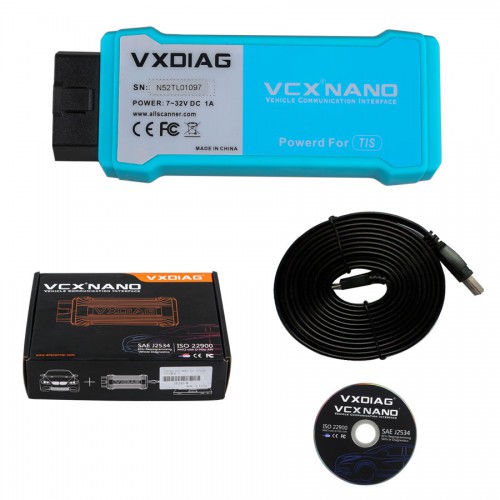 VXDIAG VCX NANO for TOYOTA Techstream V10.10.018 Compatible with SAE J2534 WIFI Version Promo