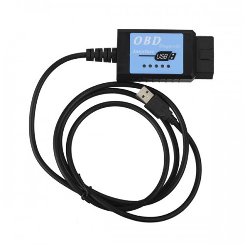 Buon Prezzo USB ELM327 V1.4 Plastic OBDII EOBD CANBUS Scanner with FT232RL Chip Software V2.1