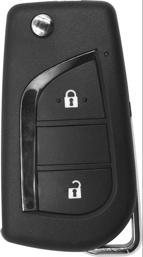 XHORSE XNTO01EN Wireless Universal Folding Remote Key for Toyota Flip 2 Buttons Remotes for VVDI Key Tool English Version 5pcs/lot