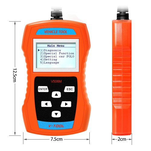 V-A-G506M Code Reader Support TP-CAN and New UDS Protocol