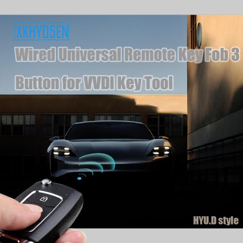 XHORSE XKHY05EN HYU.D style Wired Universal Remote Key Fob 3 Button for VVDI Key Tool (English Version) 2017 5 pezzi/lot
