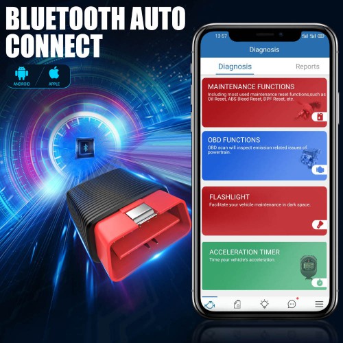 ThinkCar 2 Professionale OBD2 Bluetooth per iOS Android Auto Scanner OBD 2 Strumenti Automobilistici del Lettore di Codice Diagnostico dell'Automobile