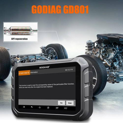 2022 Nuovo GODIAG GD801 Key Master DP Plus Auto Chiave Programmatore Multi-Lingue Supporta Italiano