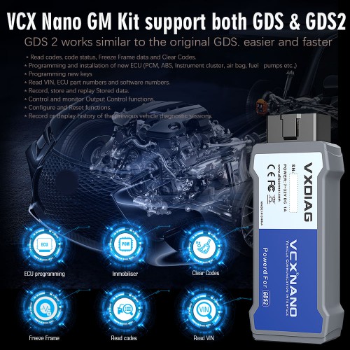 (UK Spedizione No Tasse)VXDIAG VCX NANO Multiple GDS2 and TIS2WEB Diagnostic/Programming System for GM/Opel Promo
