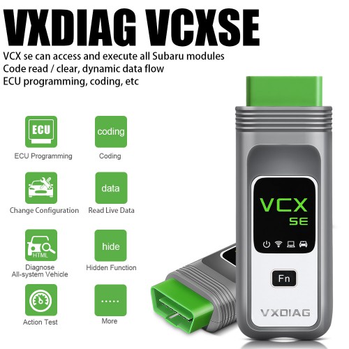 2024 Nuovo VXDIAG VCX SE for Subaru OBD2 Scanner Car Diagnostic Tool with 2020/07, Full System Diagnosis SSM3 SSM4 Software Support WIFI