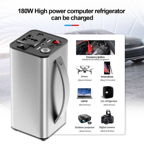 180W AC 110V 3-1 Car Start Ignition+Car Inverter+Outdoor Power Car Ignition Inverter Outdoor Power Supply