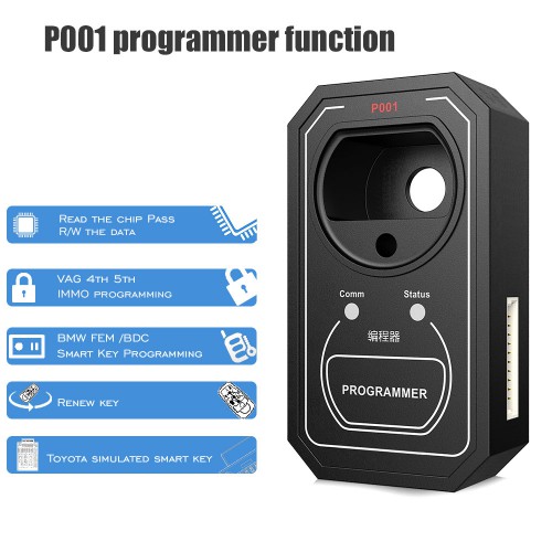 2020 Nuovo OBDSTAR P001 Programmer EEPROM & Renew Key & RFID Functions 3 in 1 con Gratis Toyota Simulated Smart Key
