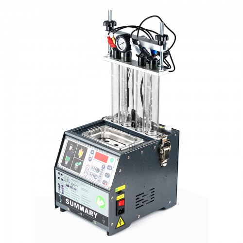[4-Cylinder] Summary PowerJet Pro 240 Injector Cleaner & Tester Machine Kit Support for 110V/220V Petrol Vehicles Motorcycle