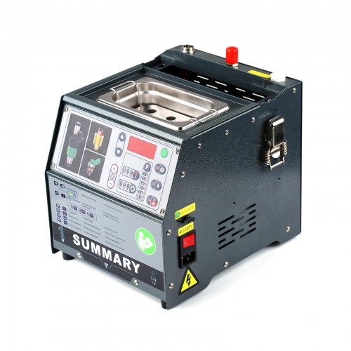 [4-Cylinder] Summary PowerJet Pro 240 Injector Cleaner & Tester Machine Kit Support for 110V/220V Petrol Vehicles Motorcycle