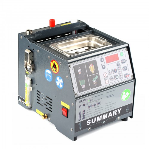 [4-Cylinder] Summary PowerJet Pro 240 Injector Cleaner & Tester Machine Kit Support for 110V/220V Petrol Vehicles Motorcycle