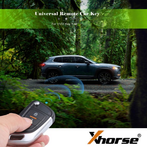 (EU Spedizione No Tasse) XHORSE XKKF02EN Universal Remote Car Key with 3 Buttons for VVDI Key Tool (English Version) 5pcs/lot