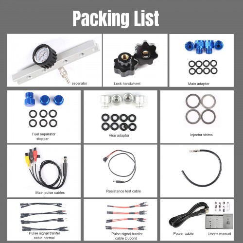 [4-Cylinder] Summary PowerJet Pro 240 Injector Cleaner & Tester Machine Kit Support for 110V/220V Petrol Vehicles Motorcycle
