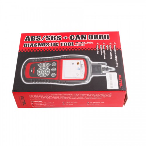 Original Autel AutoLink AL619 OBDII CAN ABS And SRS Scan Tool Update Online Italiano Incluso